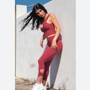 JED NORTH Leggings and Crop Top Workout Set